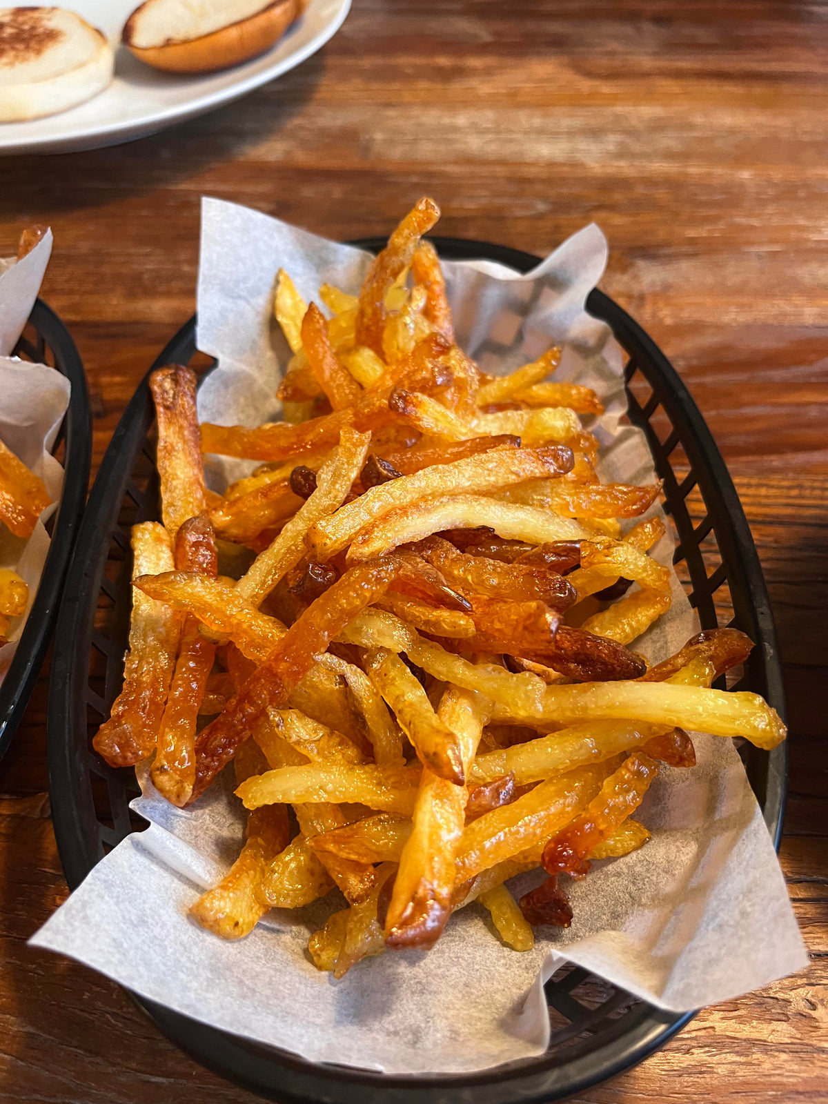 Golden fries fried in tallow